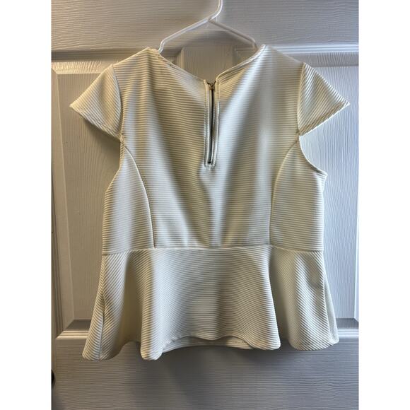 Elle Cream Office Wear Blouse XL - Picture 3 of 4